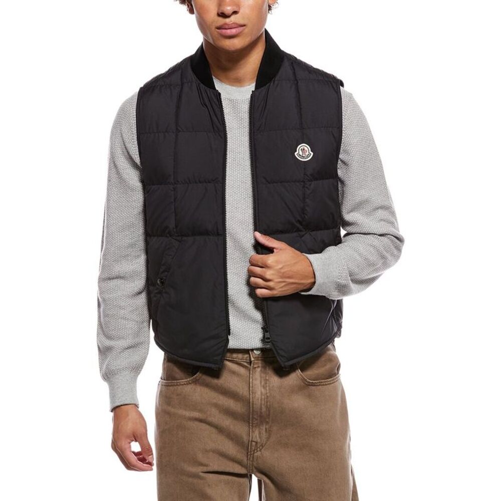 Moncler Mens Puffer Vest, Black